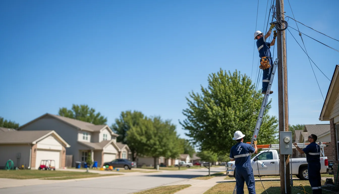 Residential electrician providing installation services in Grandview, IA